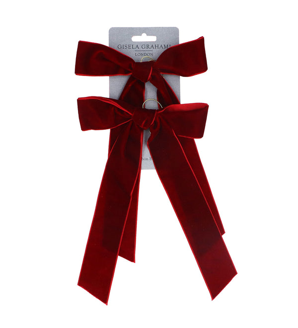Plum Velvet Bows