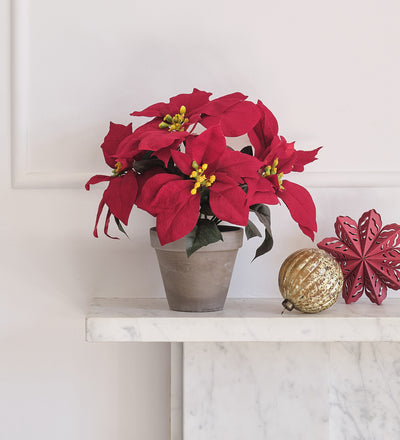 Artificial Red Poinsettia