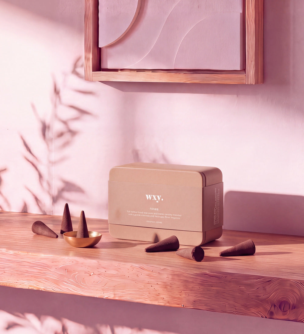 Rose Incense Cone Box