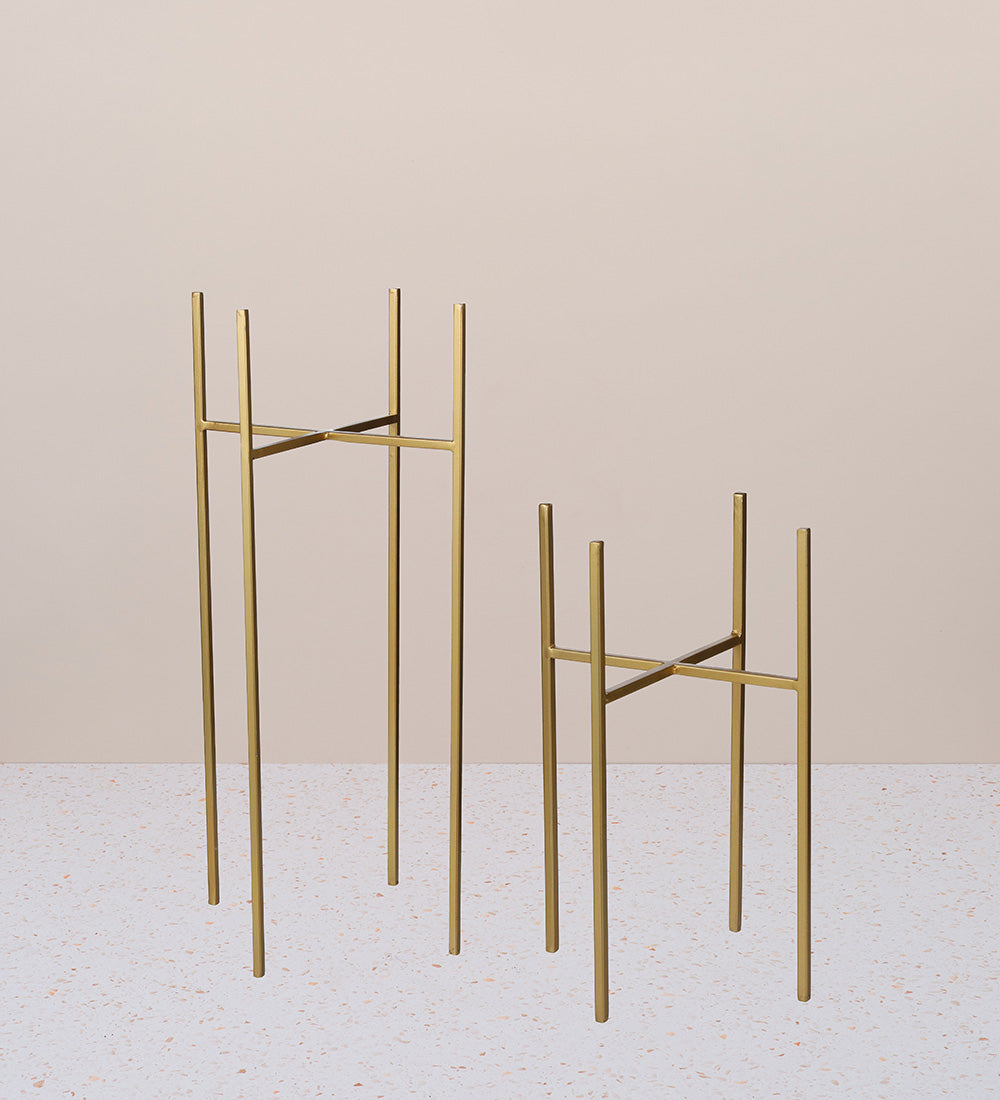 Gold Plant Stand