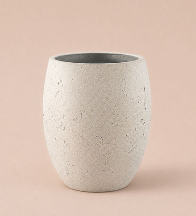 White Grigio Balloon Pot 43cm
