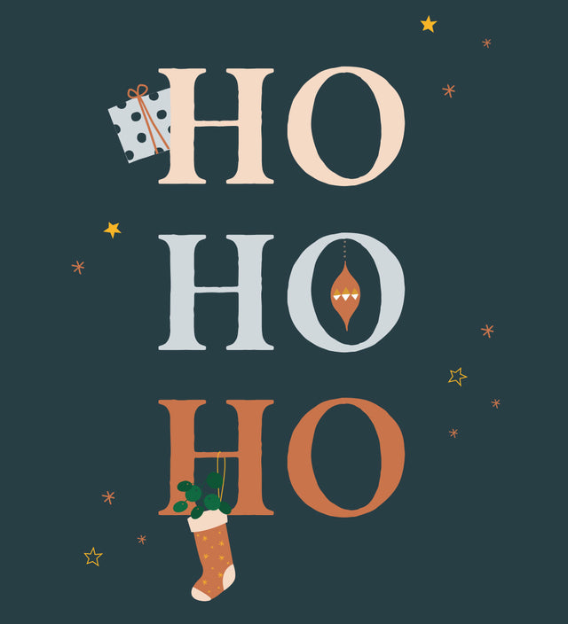 Ho Ho Ho Christmas Card