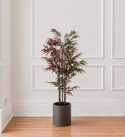 Artificial Bamboo Burgundy