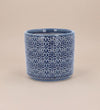 Navy Tile Pot 14cm