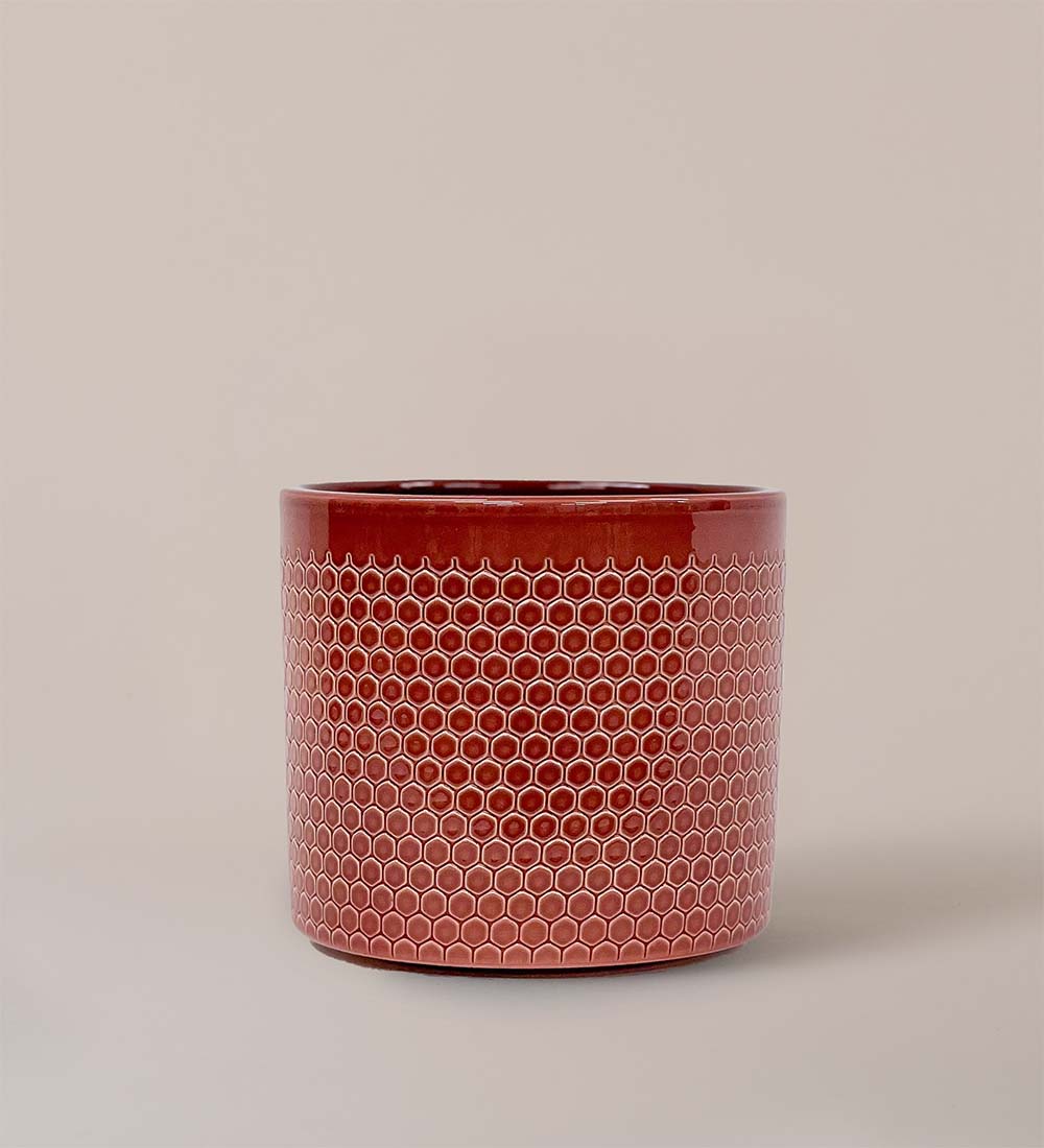 Merlot Glazed Pot 14cm