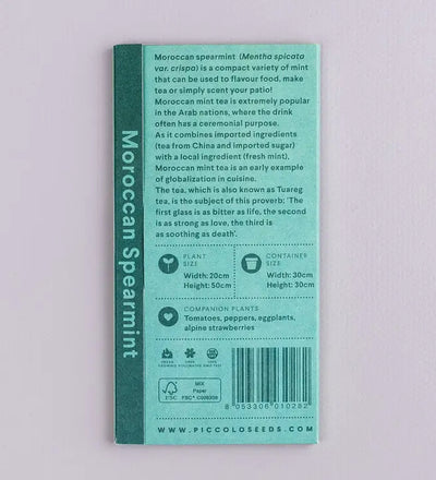 Piccolo Moroccan Spearmint Seeds