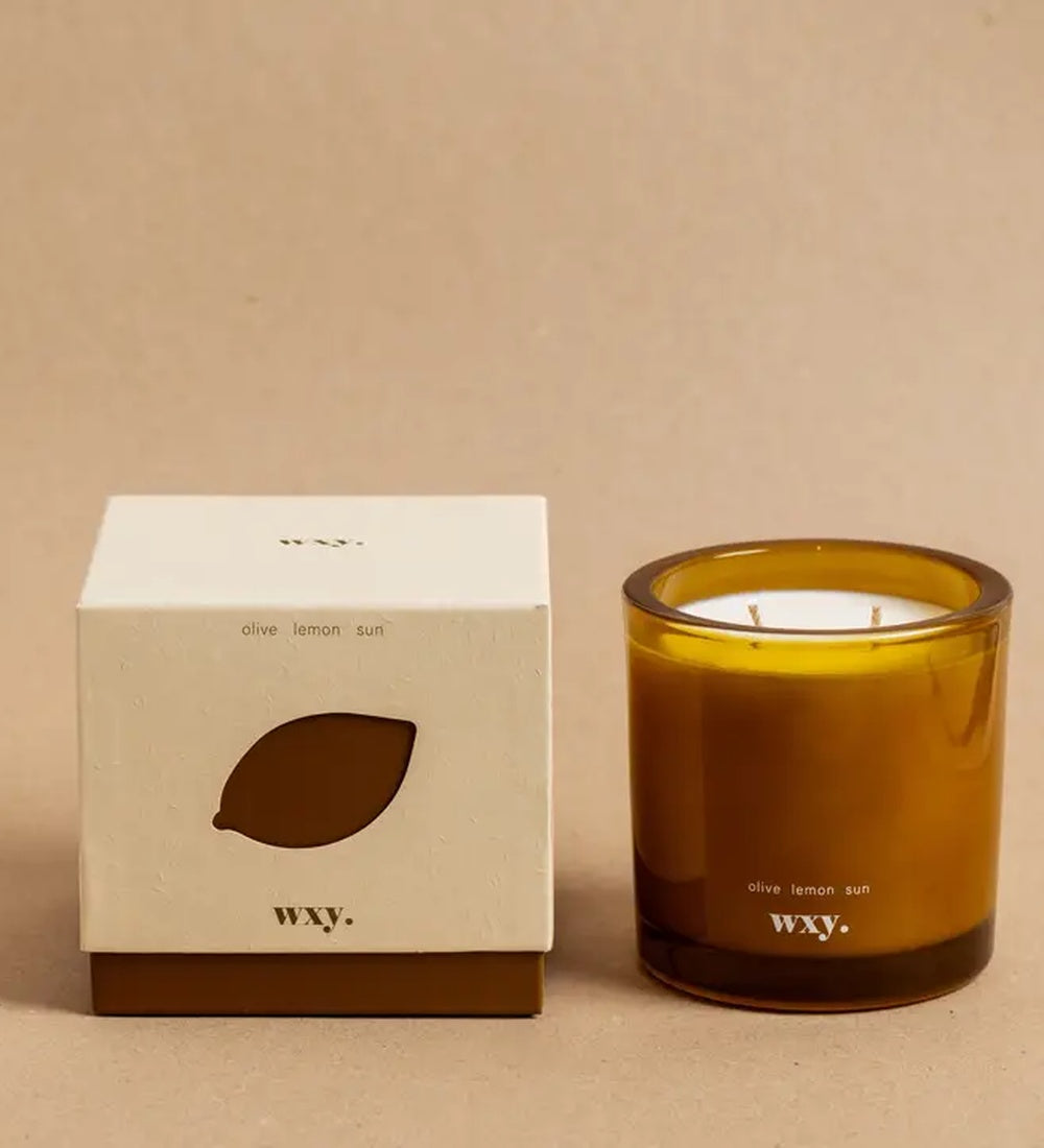 Olive Lemon Sun Candle