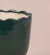 Green Scalloped Planter 15cm