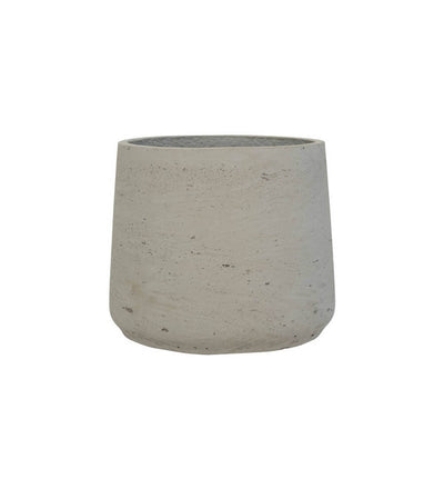 Light Grey Concrete Patt Pot