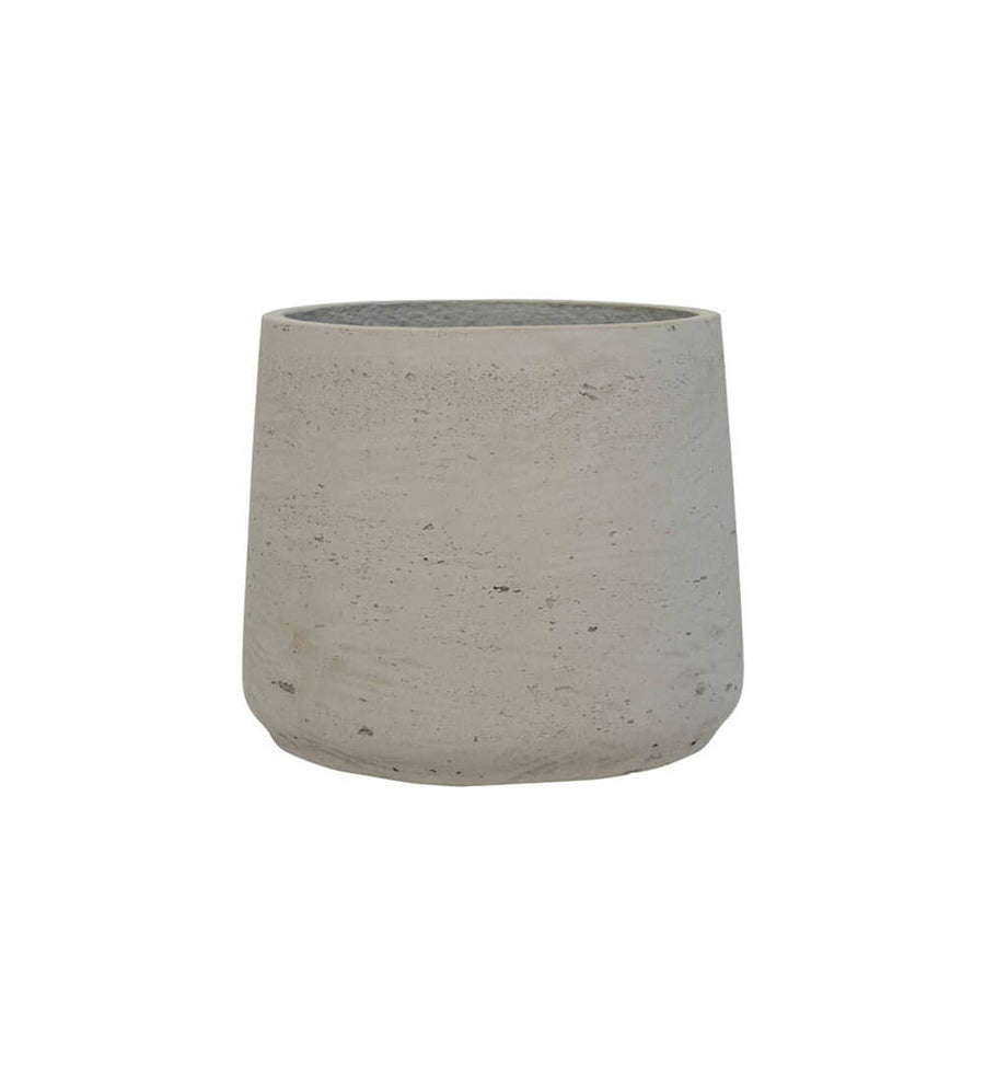 Light Grey Concrete Patt Pot