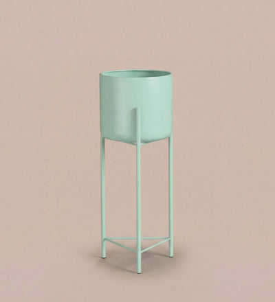 Large mint pot on stand