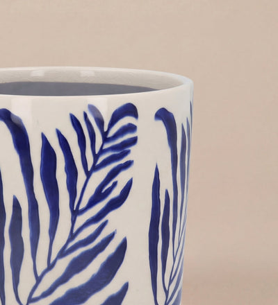 Navy Branch Pot 14cm
