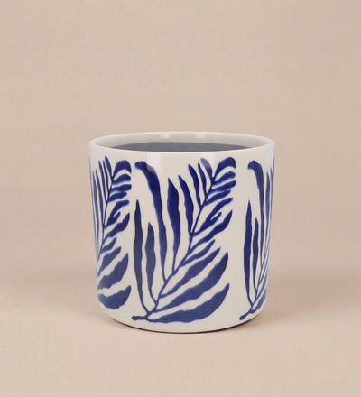 Navy Branch Pot 14cm