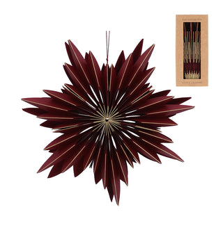 Burgundy paper snowflake