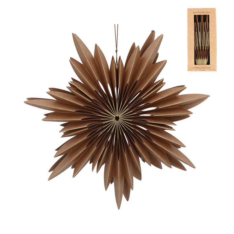 Natural paper snowflake