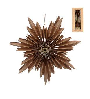 Natural paper snowflake