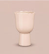 Pink Scalloped Planter 15cm