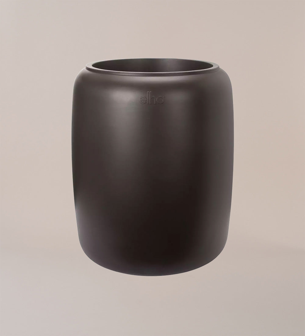 Elho Pure Bead Pot Medium Dark Brown