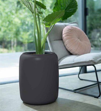 Elho Pure Bead Pot Medium Dark Brown