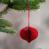 Honeycomb Paper Decoration Red