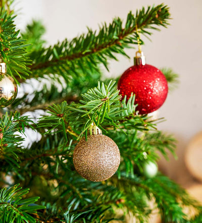 Christmas Spirit Baubles & Star Pack of 30