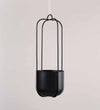 Black Hübsch Iron Hanging Planter Double