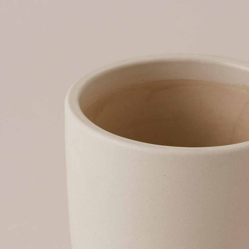 Oyster Earthenware Pot (14cm)