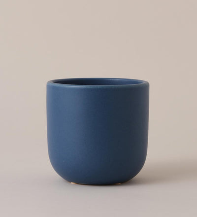 Inky Blue Earthenware Pot (14cm)