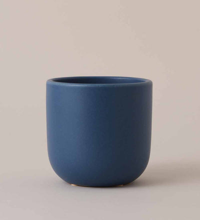 Inky Blue Earthenware Pot