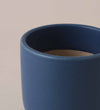 Inky Blue Earthenware Pot (14cm)