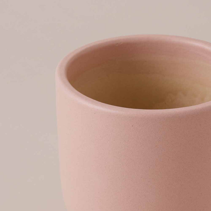 Pink Clay Earthenware Pot (14cm)
