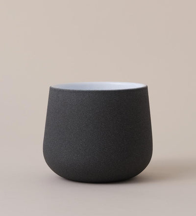 Dark Grey Polystone Pot (13cm)