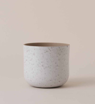 Light Grey Matt Speckled Pot