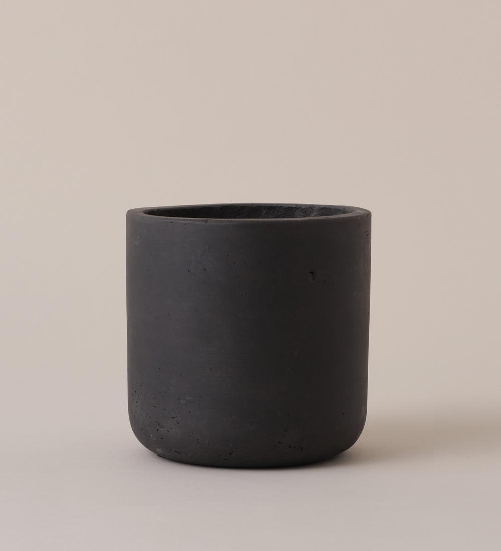 Dark Grey Concrete Pot (10cm)