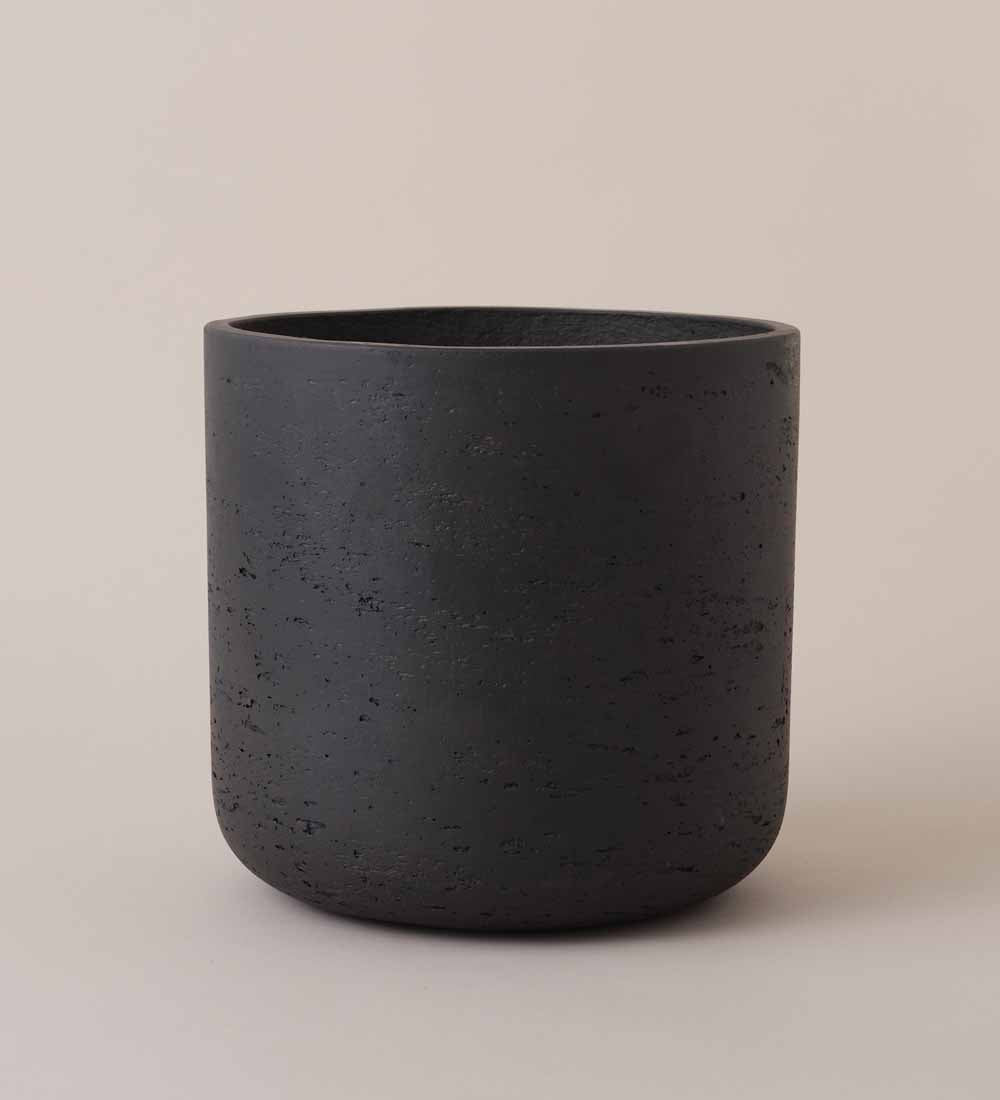 Dark Grey Concrete Pot (23cm)