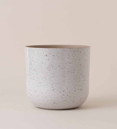Light Grey Matt Speckled Pot