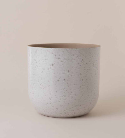 Light Grey Matt Speckled Pot