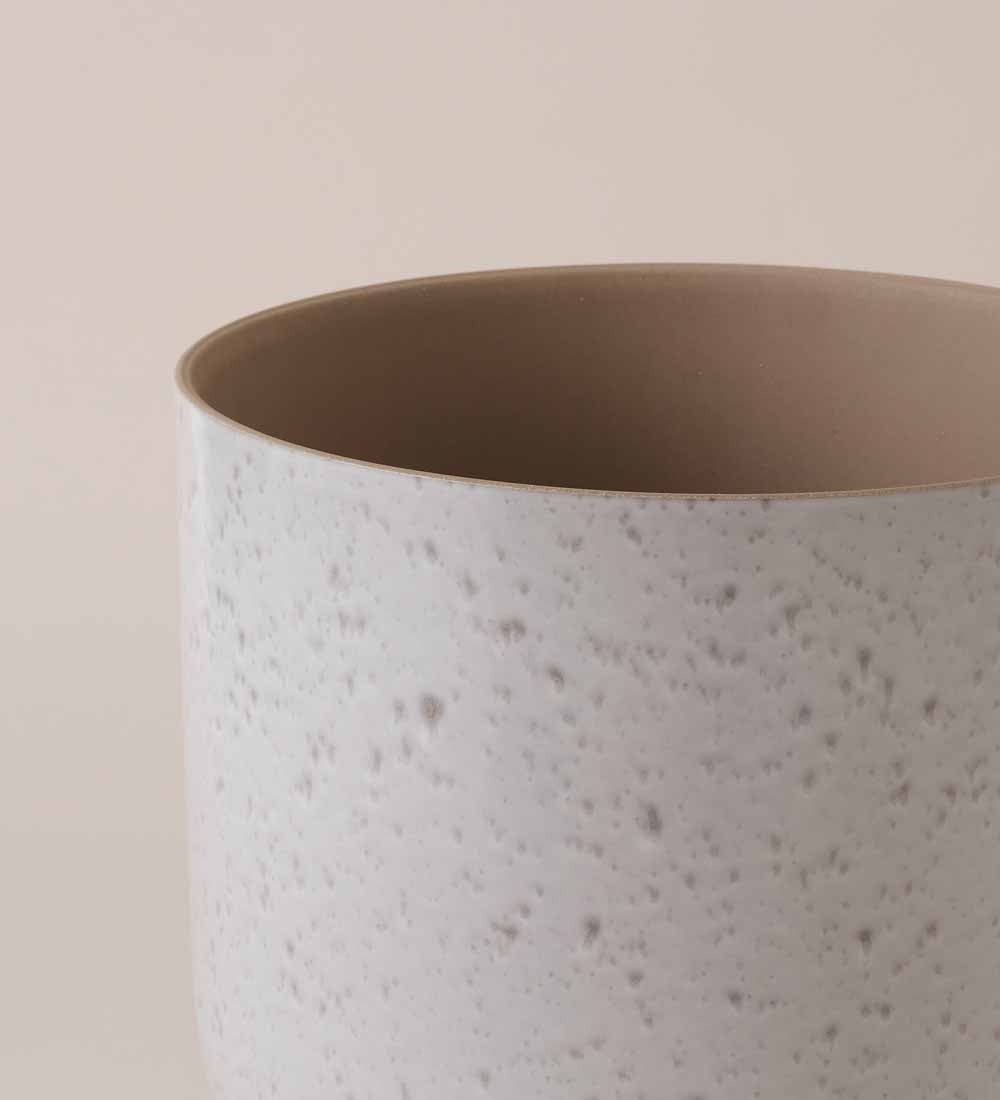 Light Grey Matt Speckled Pot (30cm)