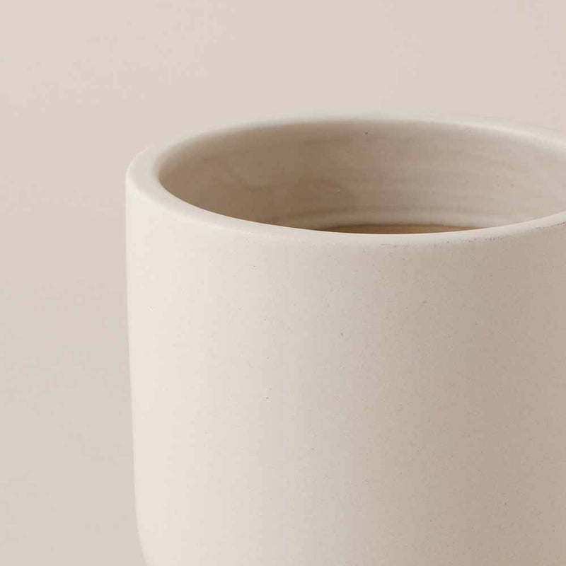 Oyster Earthenware Pot (16cm)
