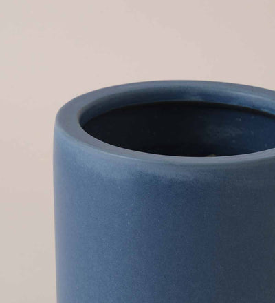 Inky Blue Earthenware Pot
