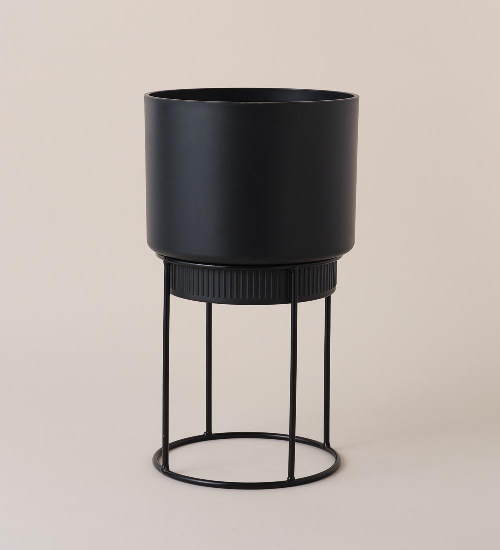Elho Planter on Stand Dark Grey (22cm)