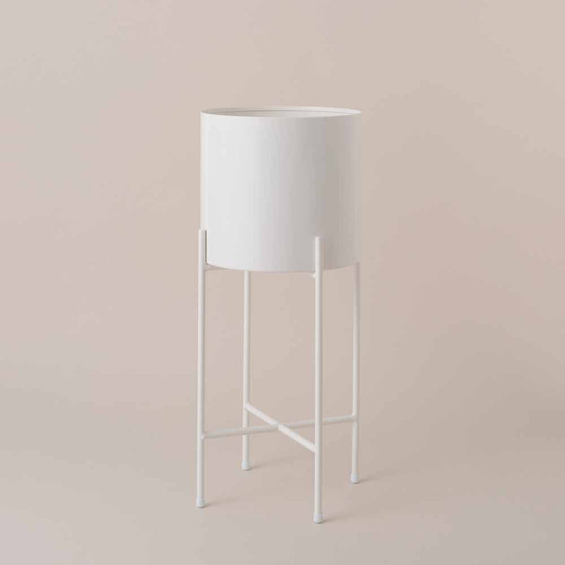 Hubsch Planter Tall White (22cm)