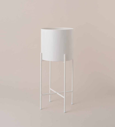 White Hübsch Planter with Stand