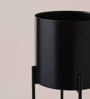 Black Hübsch Planter with Stand