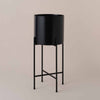 Black Hübsch Planter with Stand