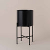 Black Hübsch Planter with Stand