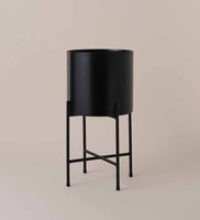 Black Hübsch Planter with Stand