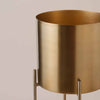 Gold Hübsch Planter with Stand