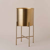 Gold Hübsch Planter with Stand
