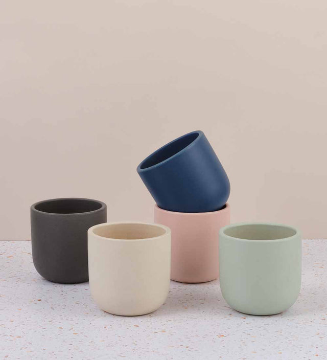 Earthenware Pot (14cm) (5 Colours)